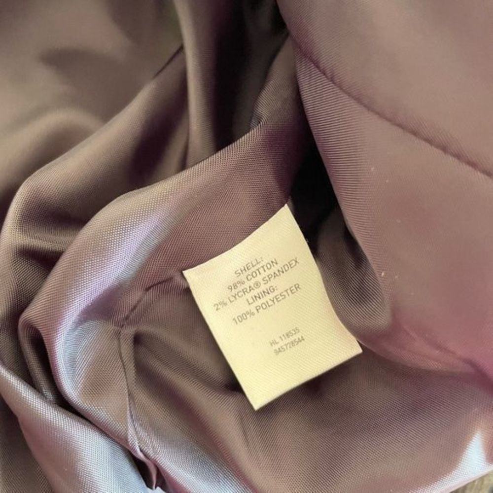 Halogen Purple Velvet Button Down Work Blazer - Picture 6 of 7